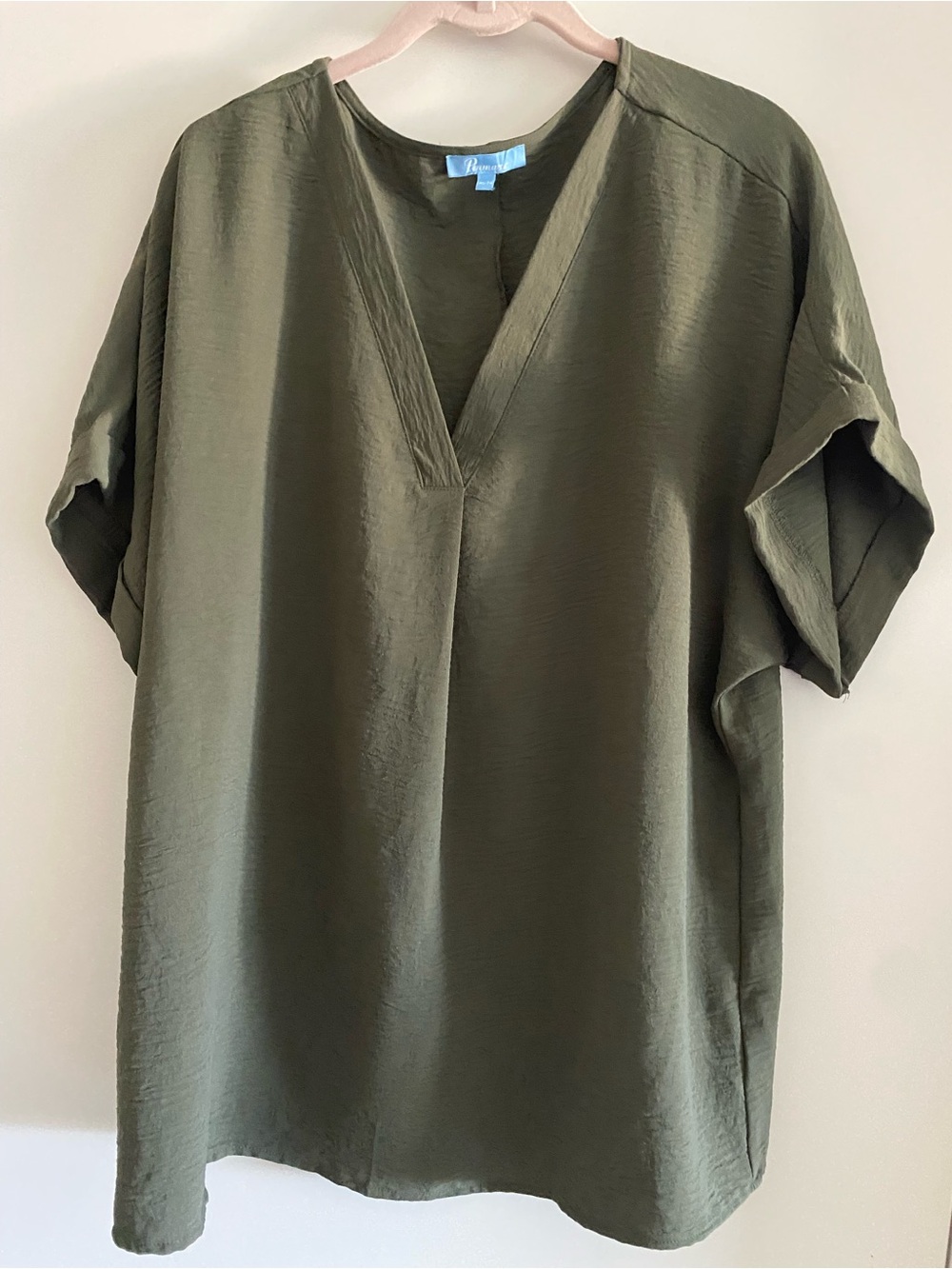 Penmans Olive Green V-Neck Tunic Top